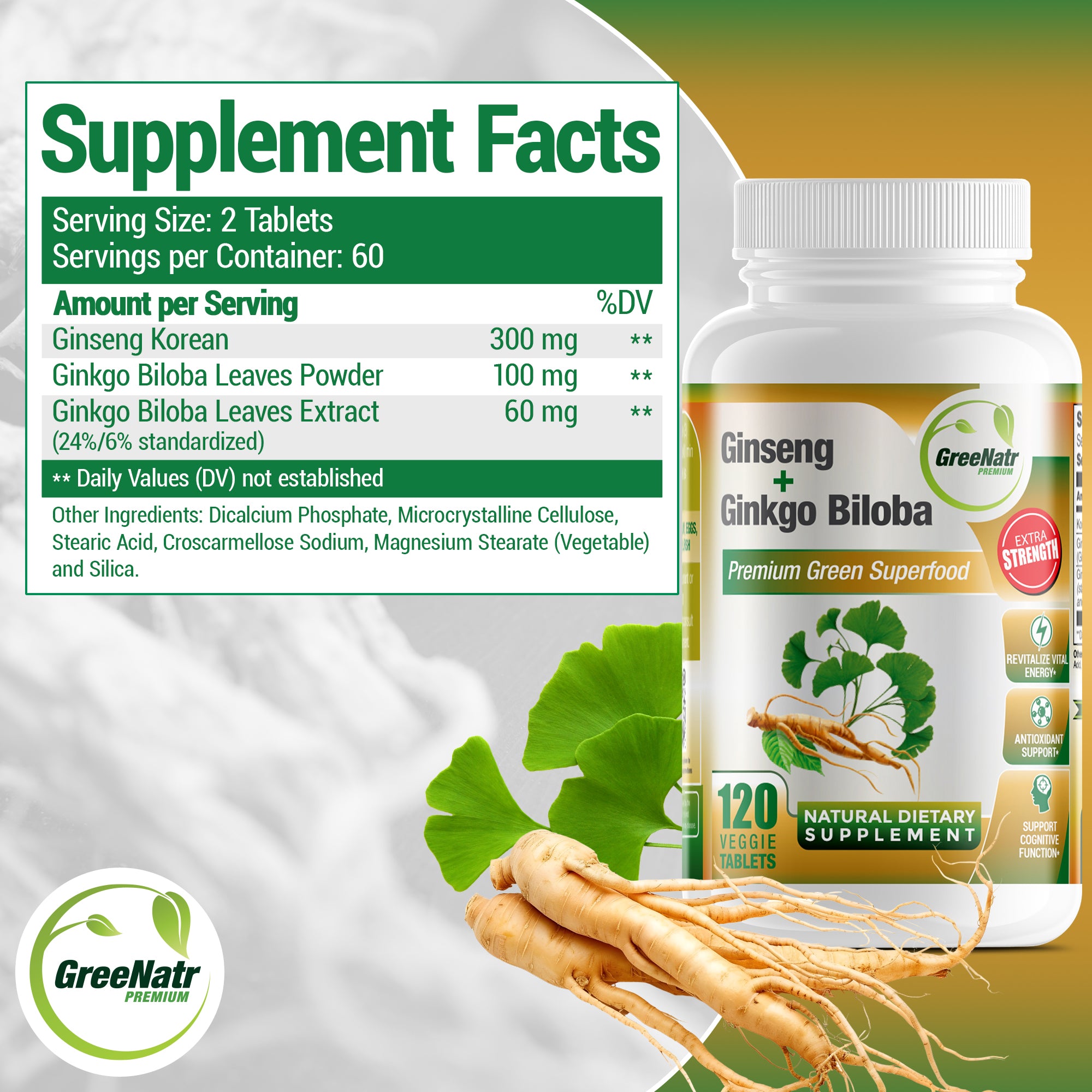 SLEEP & RELAX BUNDLE: Ginseng & Ginkgo Biloba + Magnesium Complex