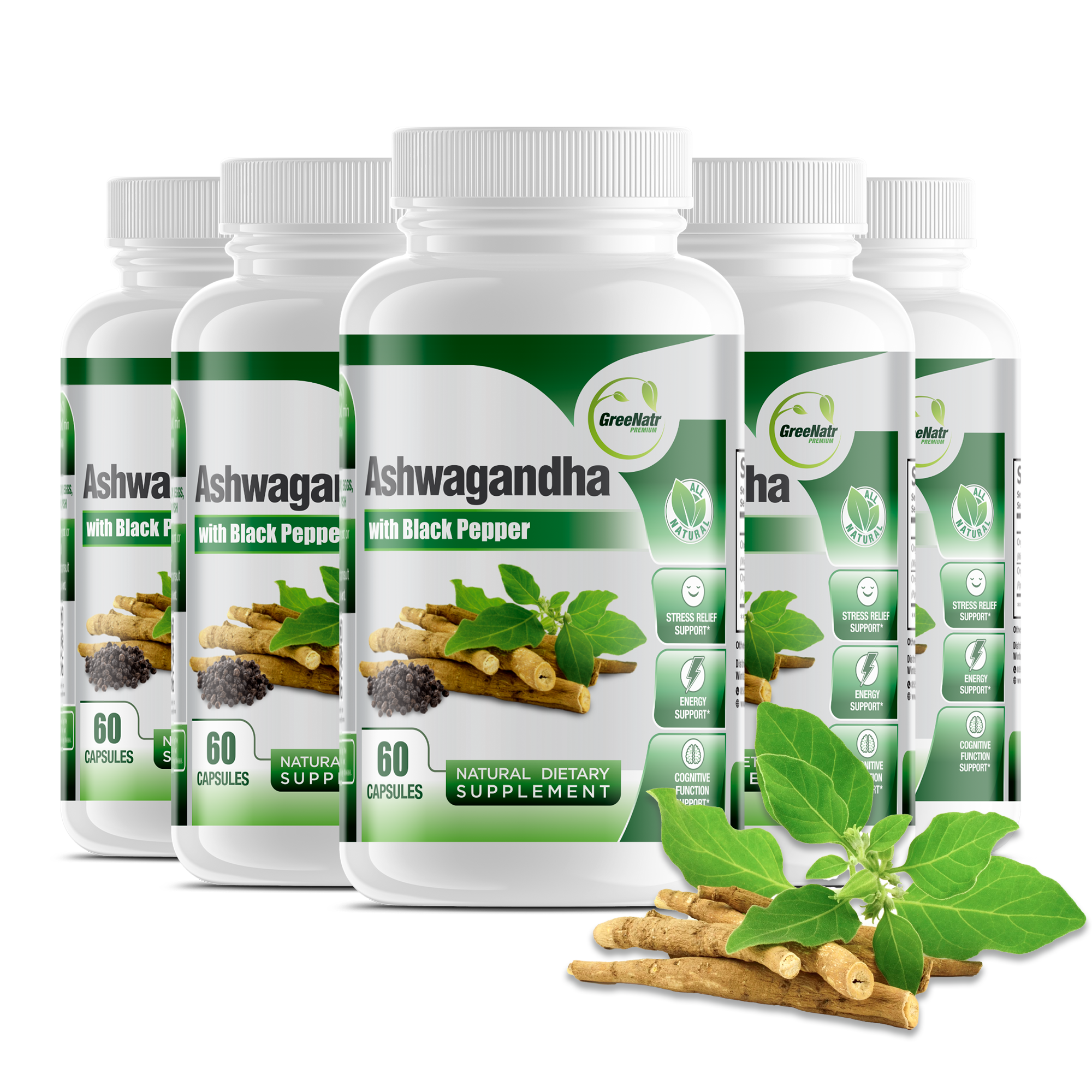 Organic Ashwagandha with Black Pepper Mood Enhancement
