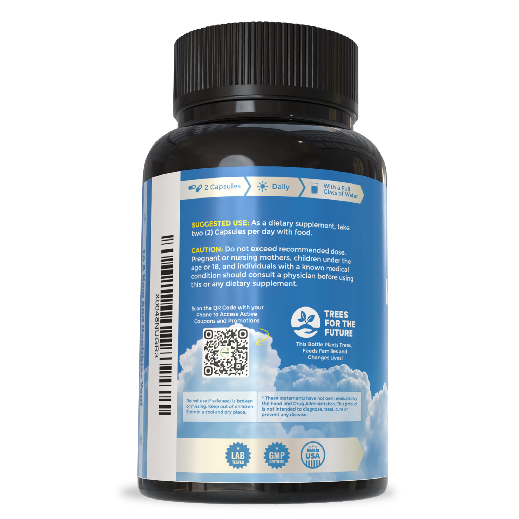 Magnesium Supplement with Glycinate, Citrate, Malate & Oxide (120 Count)