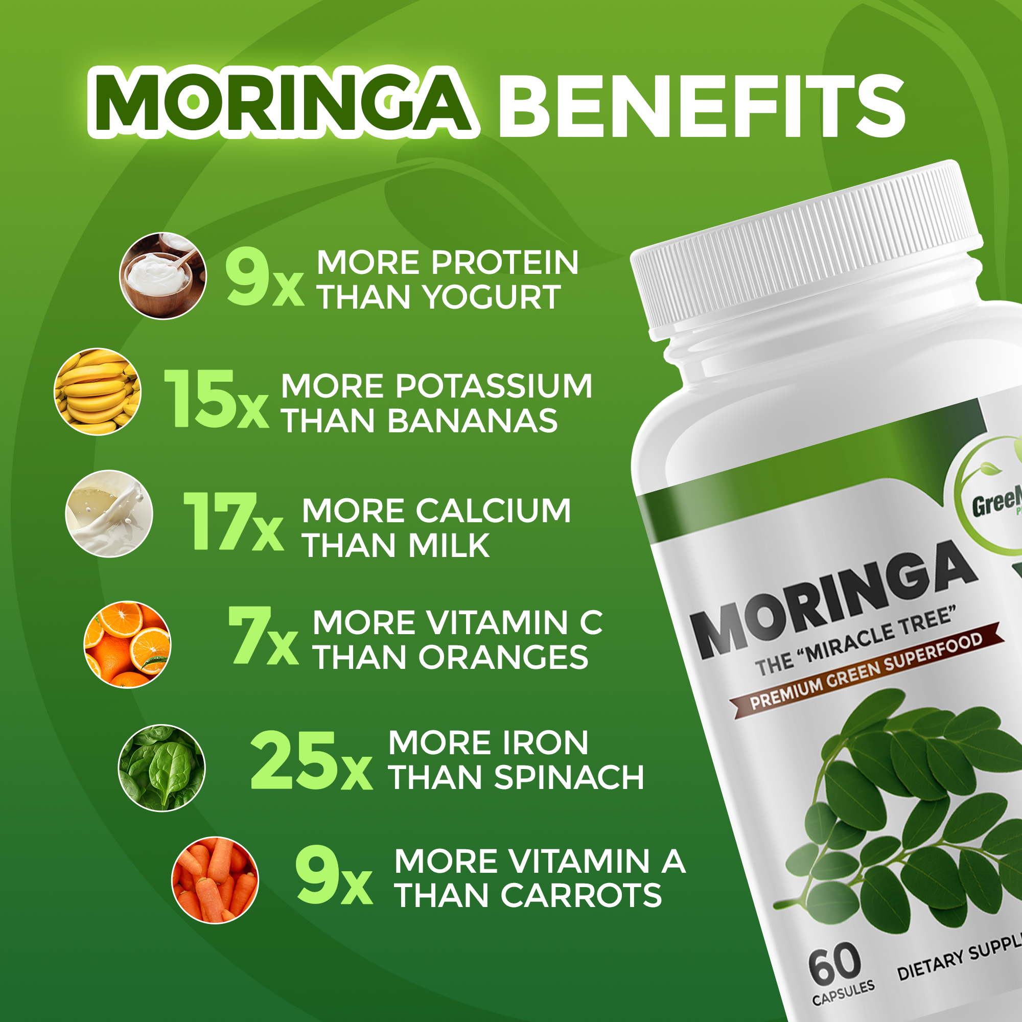 VITALITY AND STAMINA BUNDLE: Ginseng & Ginkgo Biloba + Moringa