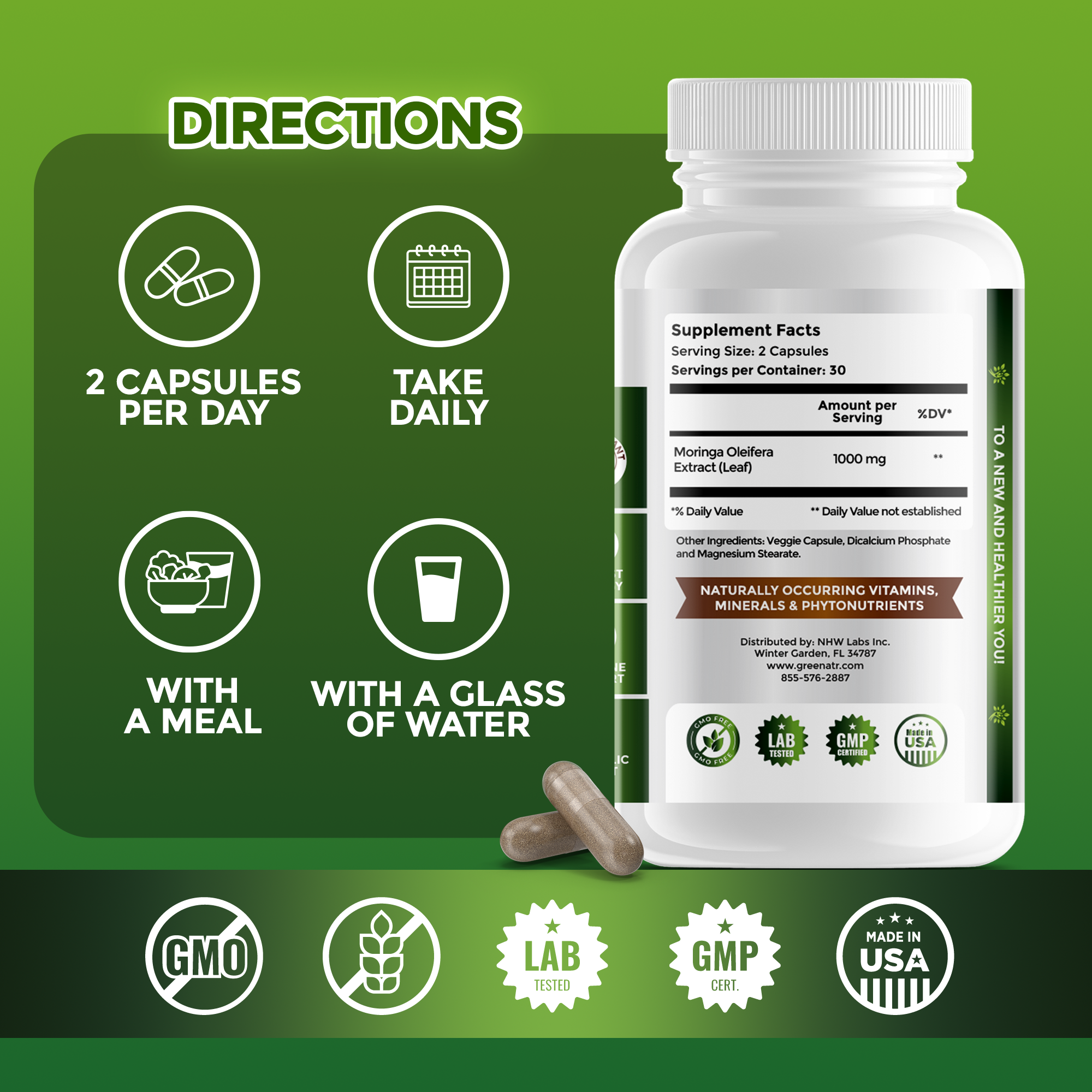 VITALITY AND STAMINA BUNDLE: Ginseng & Ginkgo Biloba + Moringa