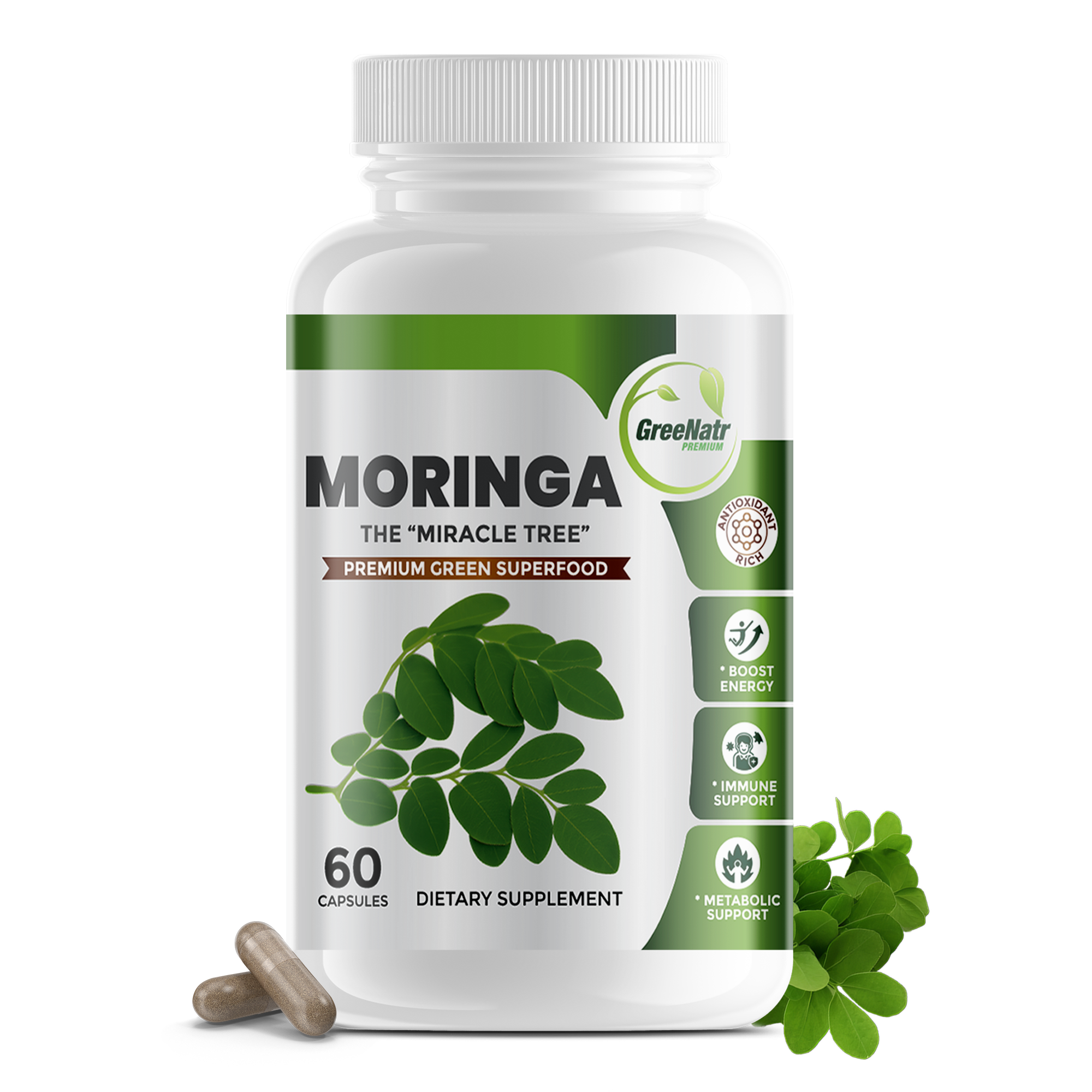 Moringa Oleifera Supplement (1000 mg)