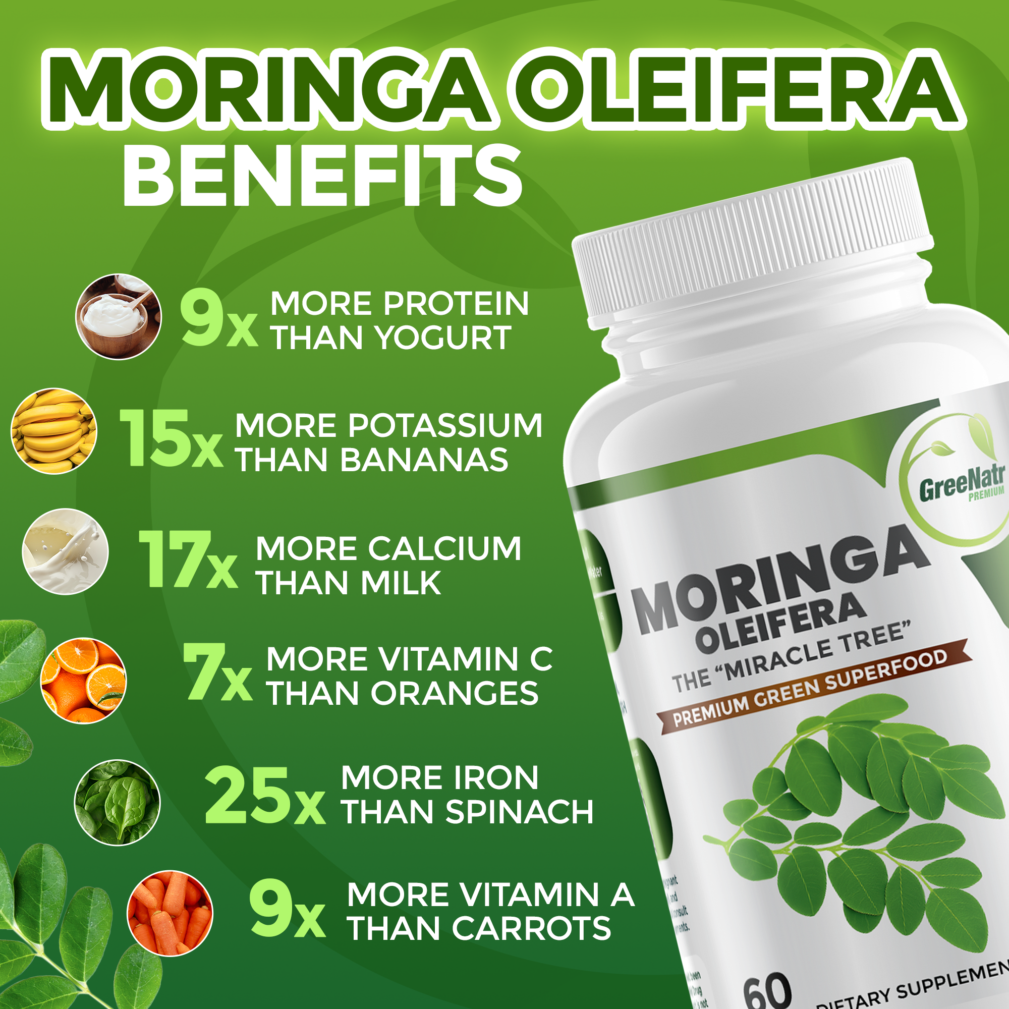 VITALITY AND STAMINA BUNDLE: Ginseng & Ginkgo Biloba + Moringa