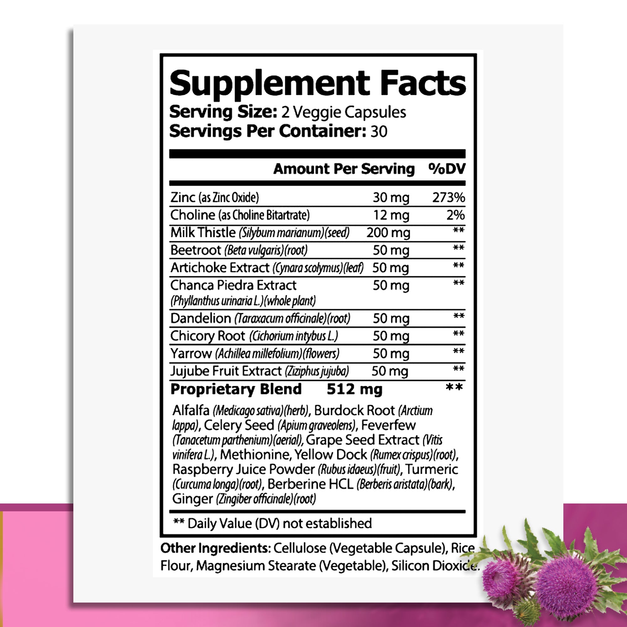 Liver Cleanse Detox & Repair Formula + Panax Ginseng & Ginkgo Biloba