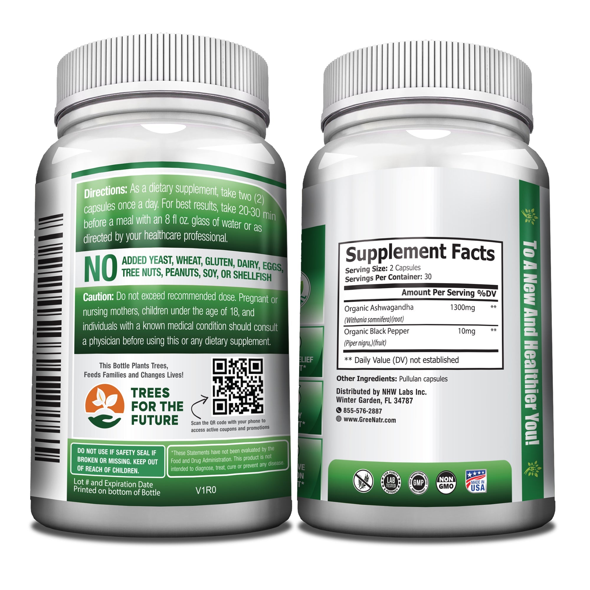 Organic Ashwagandha with Black Pepper for Enhanced Absorption