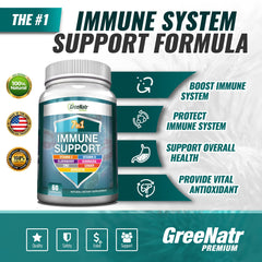 Wellness Supplement Bundle: Ginseng Root and Ginkgo Biloba + 7 in 1 Immune Support Supplement