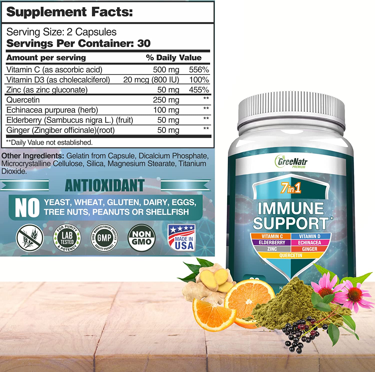 7 in 1 Immune Support Complex for Complete Immune Defense