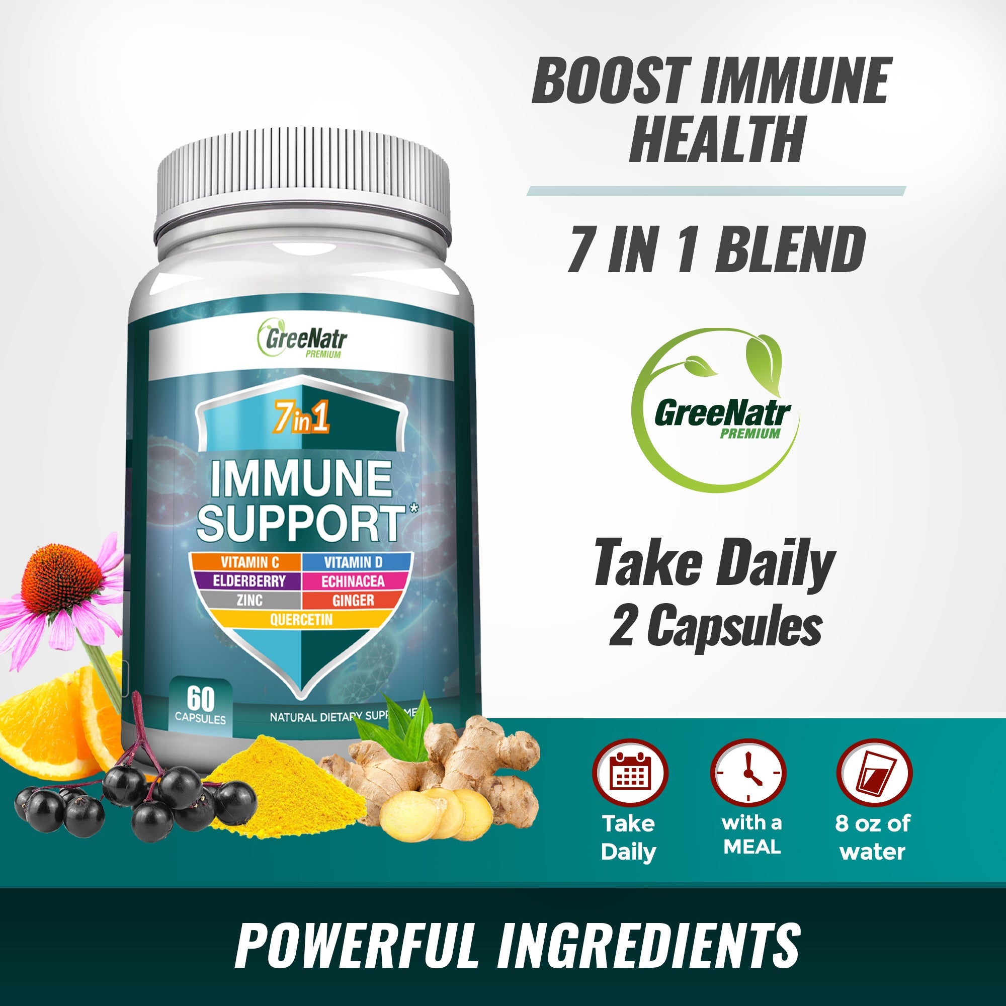 7 in 1 Immune Support Complex for Complete Immune Defense