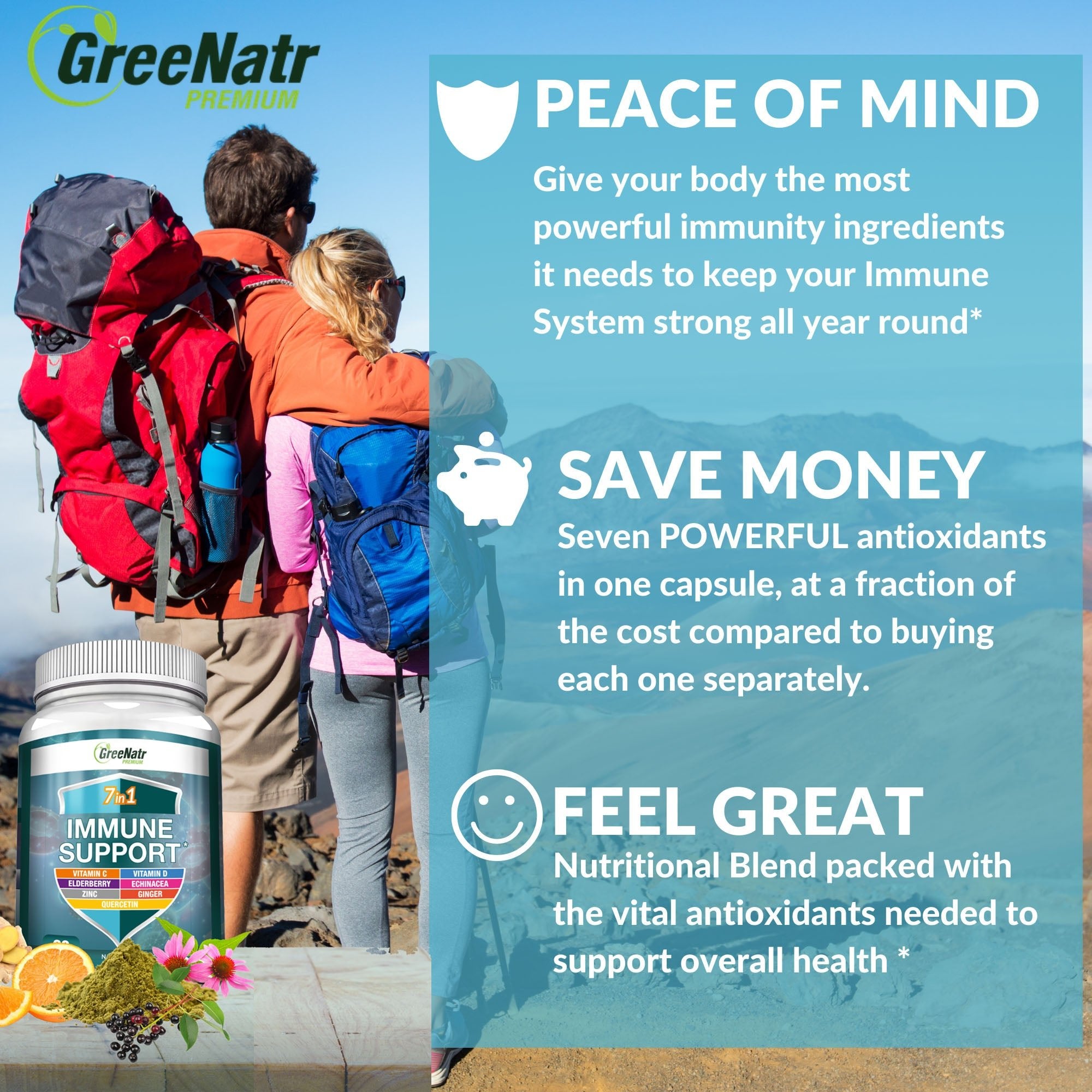 7 in 1 Immune Support Complex for Complete Immune Defense