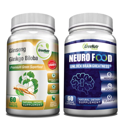 Advanced Brain-enhancing Bundle: Ginseng + Neuro Food