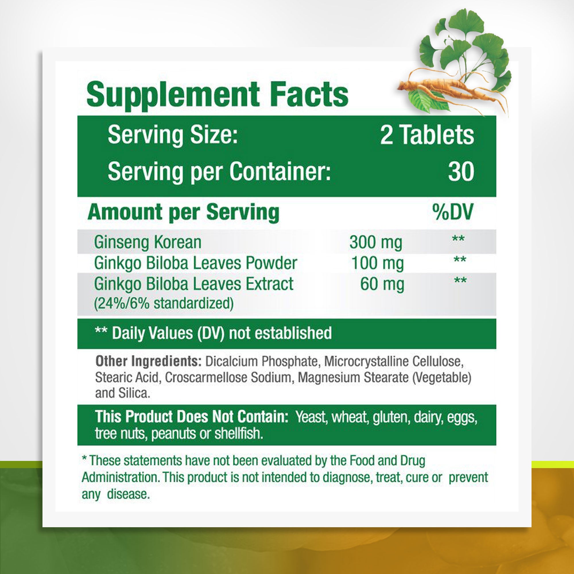 STRESS & ANXIETY BUNDLE: Ginseng & Ginkgo Biloba + Ashwagandha