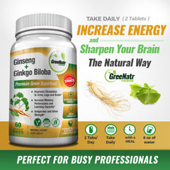 Premium Bundle for Holistic Well-Being: Ashwagandha with Black Pepper + Ginkgo Biloba & Ginseng