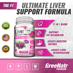 Liver Cleanse Detox & Repair Formula - For Optimal Liver Health Support