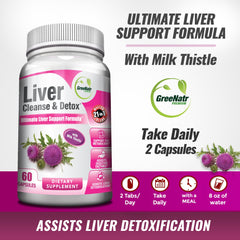 Liver Cleanse Detox & Repair Formula + Panax Ginseng & Ginkgo Biloba