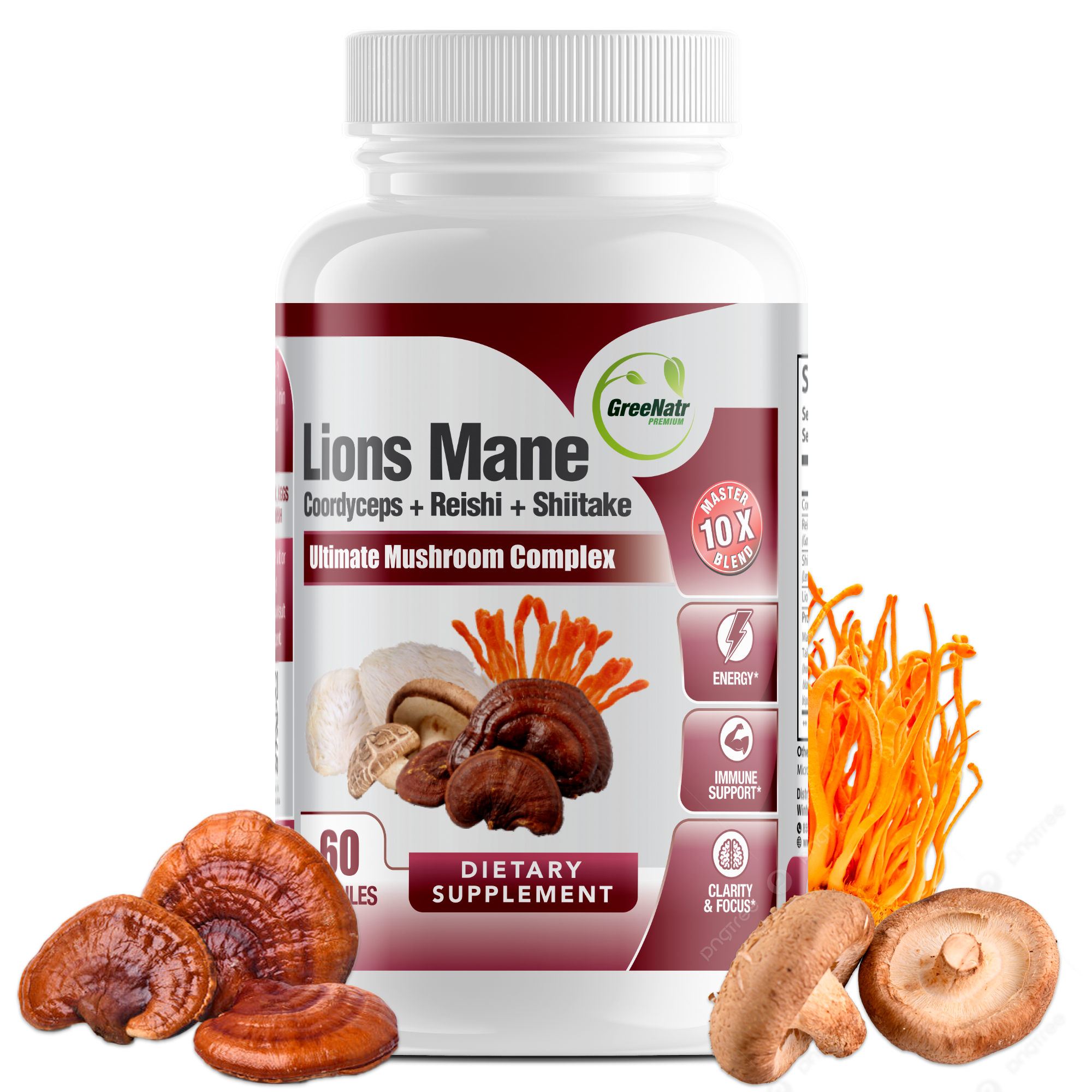 10-in-1 Mushroom Complex Immune and Cognitive Support