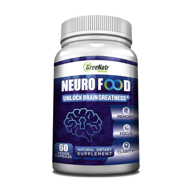 Neuro Food, Brain Supplement to Enhance Memory, Energy, Focus and Clarity