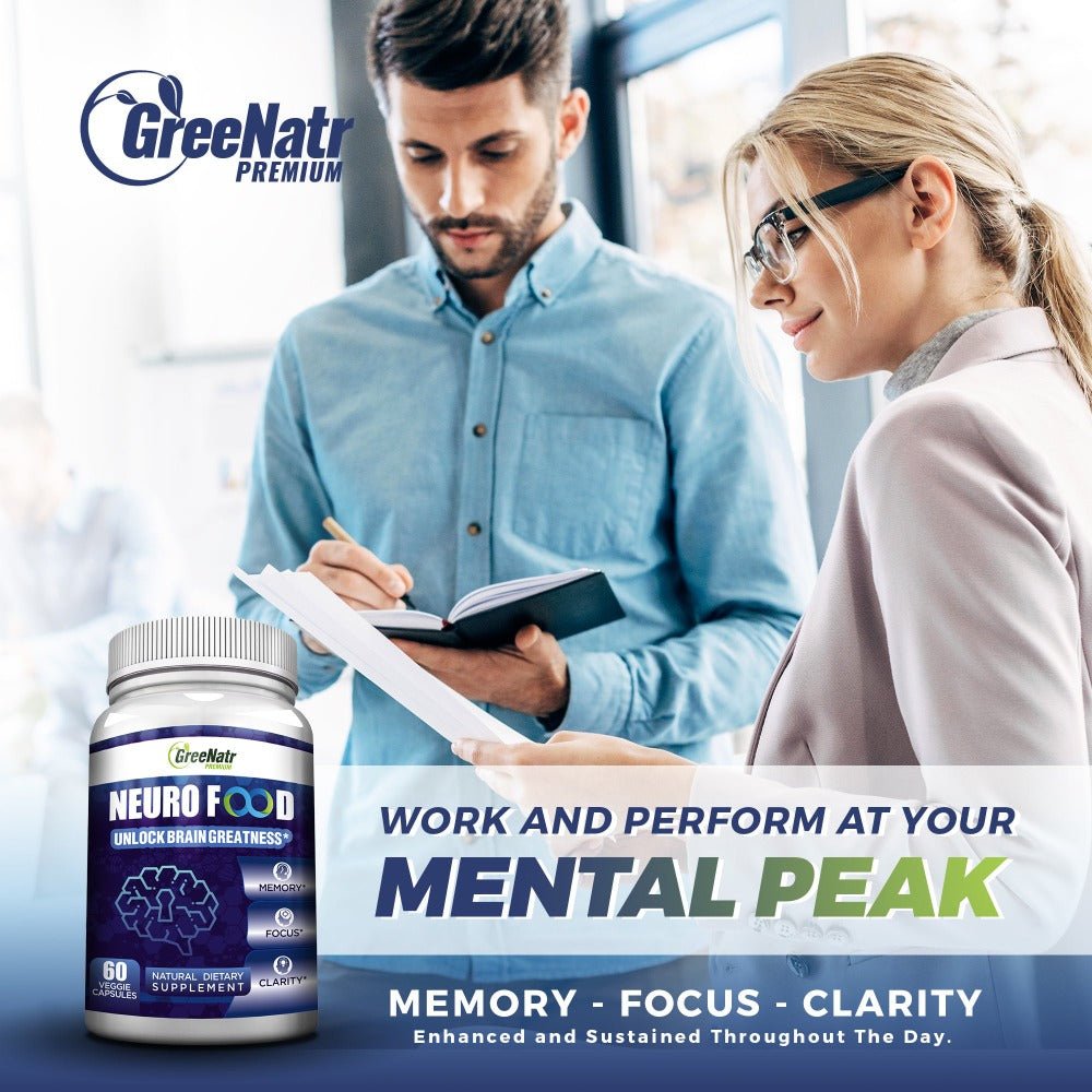Neuro Food, Brain Supplement to Enhance Memory, Energy, Focus and Clarity