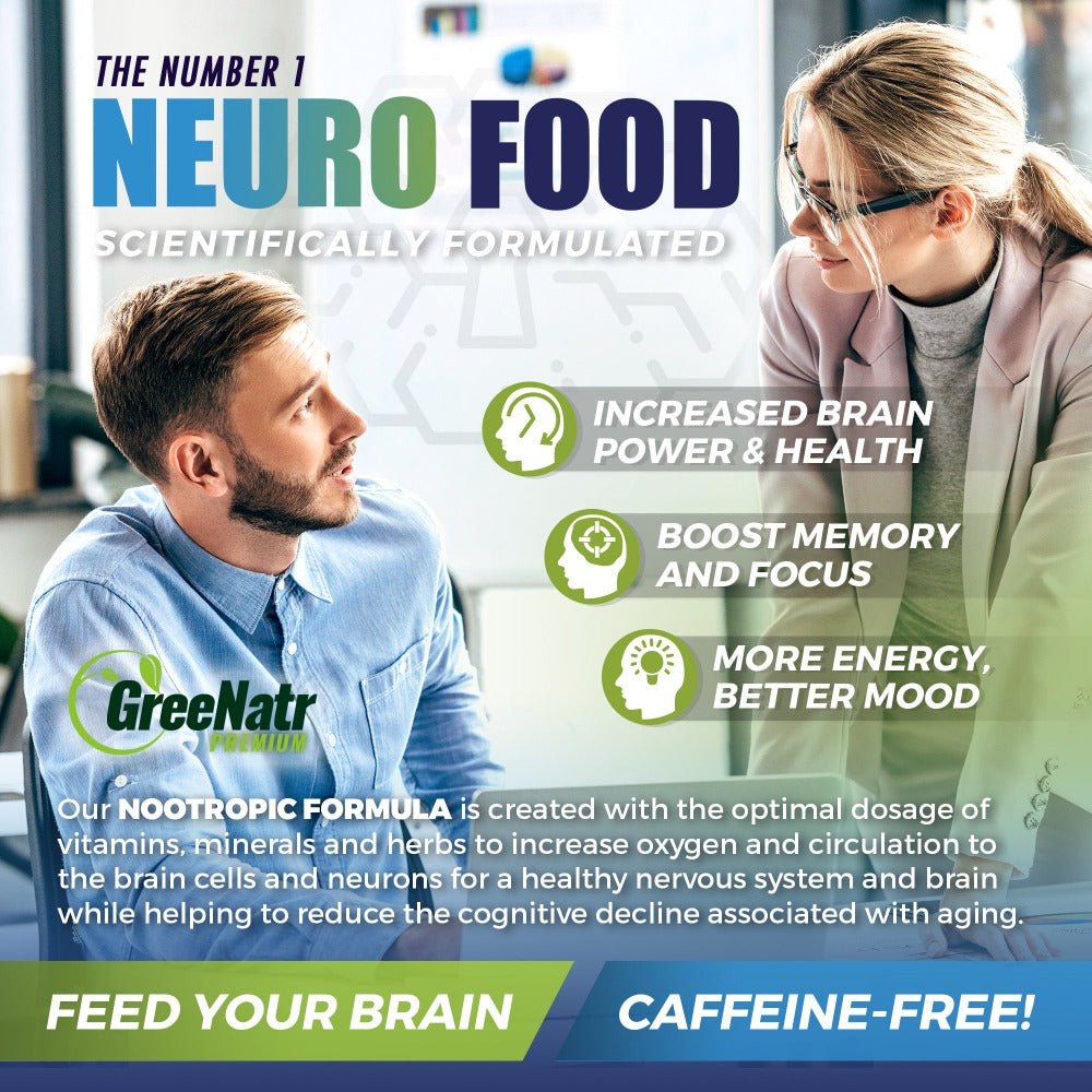 Neuro Food, Brain Supplement to Enhance Memory, Energy, Focus and Clarity