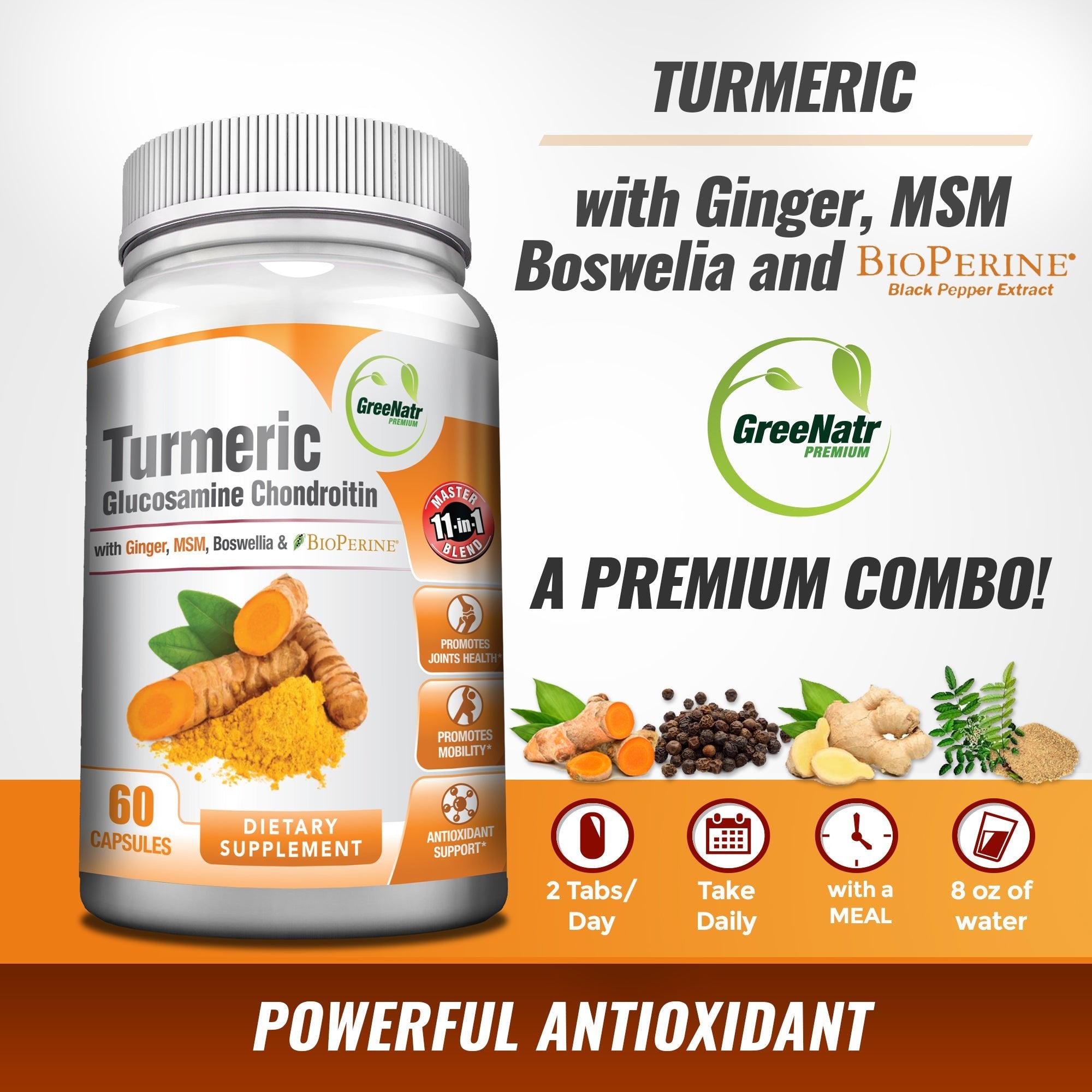 Turmeric Curcumin with Black Pepper - Joint Support Supplement