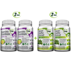 Antioxidant Weight Loss Bundle: Garcinia Cambogia + Green Coffee Extract