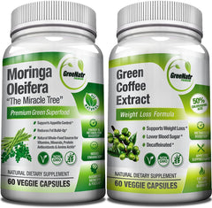 Weight Loss Bundle: Moringa Oleifera + Green Coffee Bean Extract