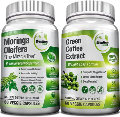 Weight Loss Bundle: Moringa Oleifera + Green Coffee Bean Extract