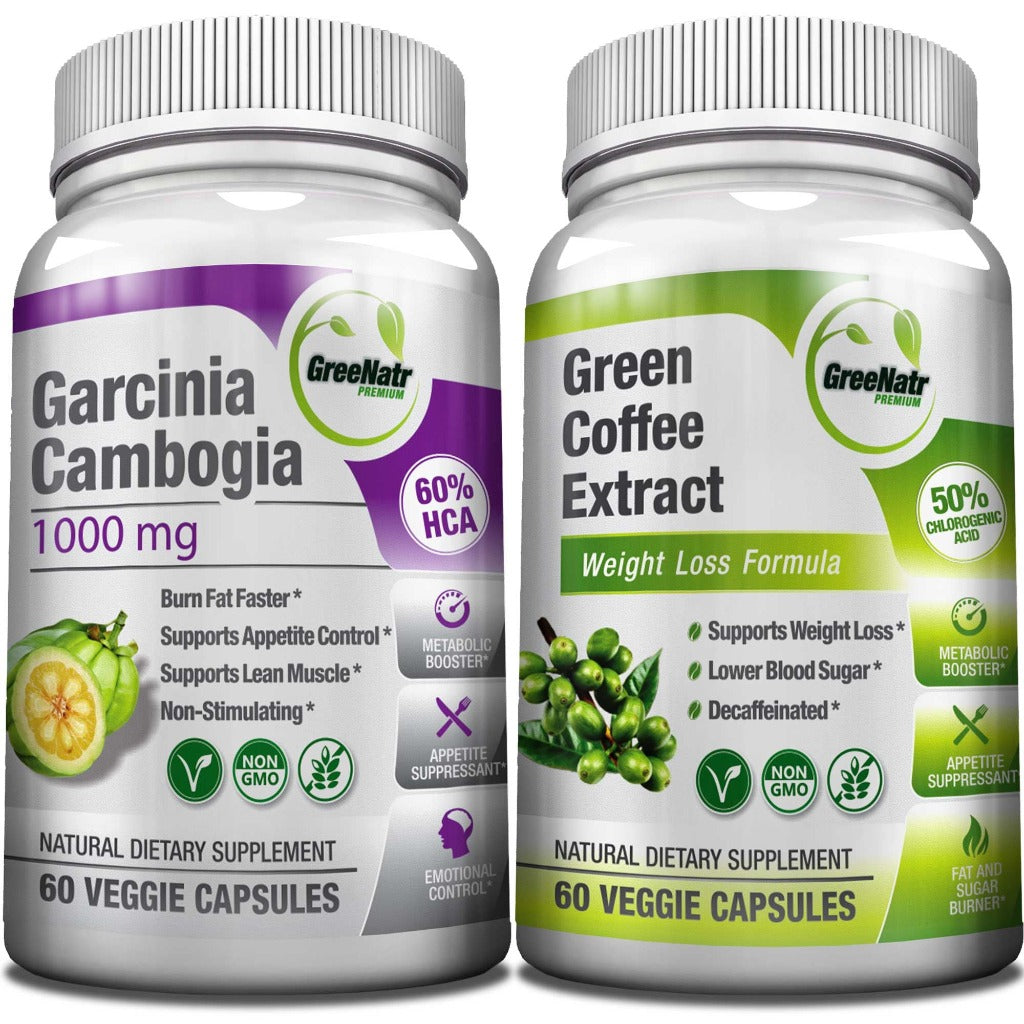 Antioxidant Weight Loss Bundle: Garcinia Cambogia + Green Coffee Extract